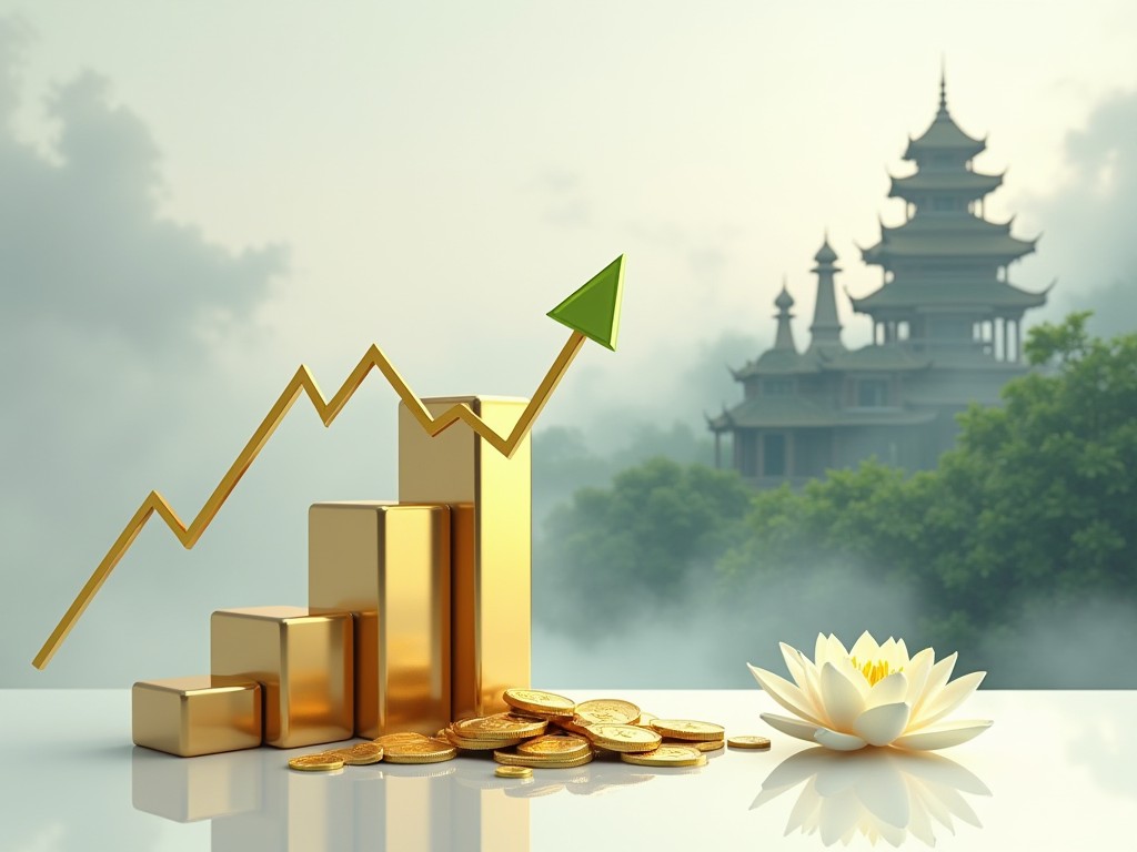 Vàng mất `126 USD` trong một phiên, dầu bật tăng `50%` trong tháng